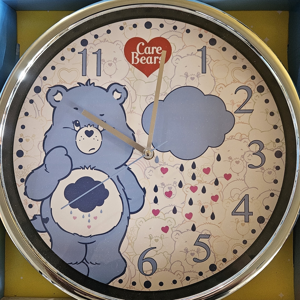 Care Bears Blue and White Wall Clock